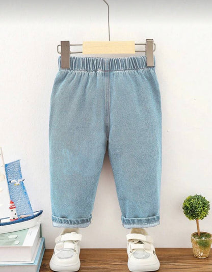 Baby Blue Simple Jeans