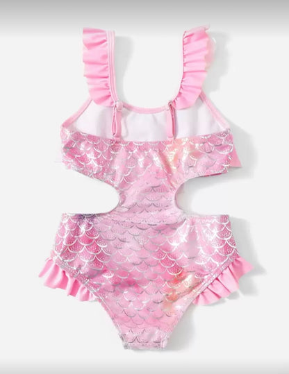 Fish Pink One Piece Swimsuit