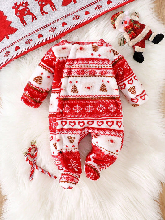 Long Sleeve Fleece Jumpsuit