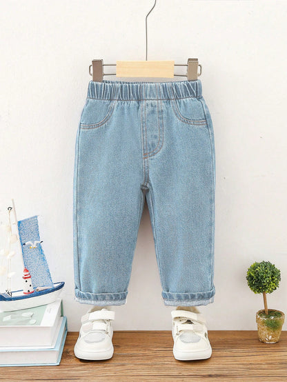 Baby Blue Simple Jeans