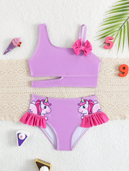 Mauve Unicorn Bikini Set